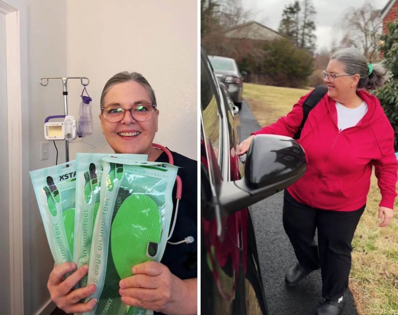 Customer before and after lifestyle photos